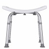 Rectangular shower stool with height adjustment Rectangular shower stool with height adjustment