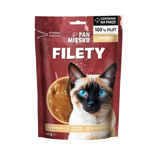 PAN MIĘSKO Duck fillets - cat treats - 100g PAN MIĘSKO Duck fillets - cat treats - 100g