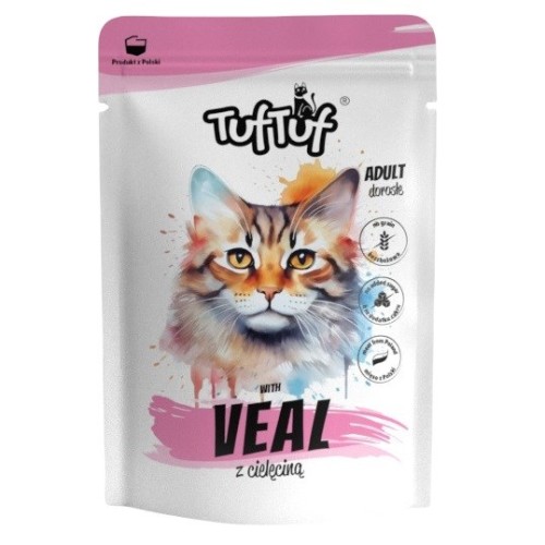 TUF TUF with veal - wet cat food - 300g TUF TUF with veal - wet cat food - 300g