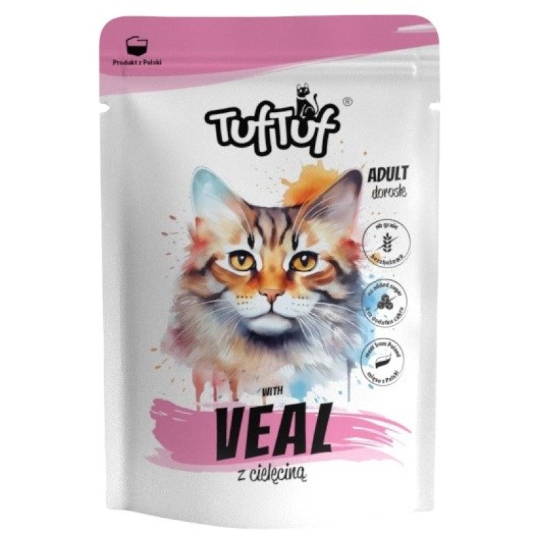 TUF TUF with veal - wet cat food - 300g