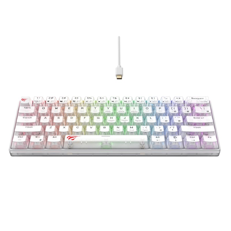Havit KB903L - gaming keyboard (transparent white) Havit KB903L - gaming keyboard (transparent white)