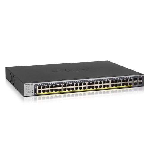 NETGEAR GS752TP-300EUS network switch Managed L2/L3/L4 Gigabit Ethernet (10/100/1000) Power over Ethernet (PoE) 1U Black NETGEAR GS752TP-300EUS network switch Managed L2/L3/L4 Gigabit Ethernet (10/100/1000) Power over Ethernet (PoE) 1U Black