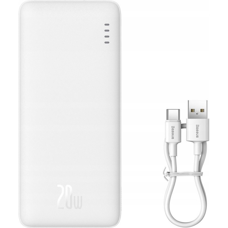 Baseus Airpow Lithium polymer power bank 10000 mAh 20 W White Baseus Airpow Lithium polymer power bank 10000 mAh 20 W White