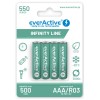 Rechargeable batteries everActive Ni-MH R03 AAA 550 mAh Infinity Line