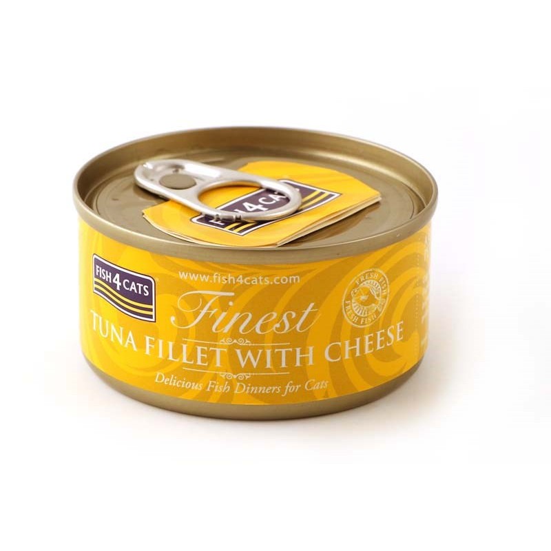 FISH4CATS Tun fillet with cheese - wet cat food - 70g FISH4CATS Tun fillet with cheese - wet cat food - 70g