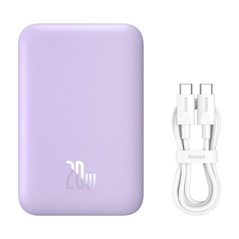 Baseus Magnetic Mini Air P10059002513-00 Lithium polymer power bank 6000 mAh Purple Baseus Magnetic Mini Air P10059002513-00 Lithium polymer power bank 6000 mAh Purple