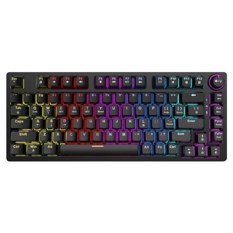 SAVIO PHENIX Wireless mechanical keyboard, Gateron Red Pro, ABS SAVIO PHENIX Wireless mechanical keyboard, Gateron Red Pro, ABS