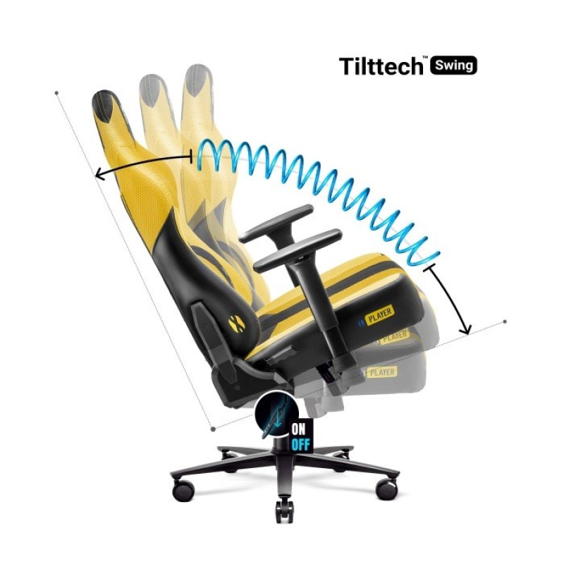 Diablo X-PLAYER 2.0. KING gaming chair Yellow Diablo X-PLAYER 2.0. KING gaming chair Yellow