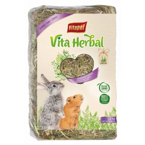 VITAPOL Vita Herbal - hay for rodents - 1,2 kg VITAPOL Vita Herbal - hay for rodents - 1,2 kg