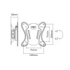 Maclean MC-715 Small TV Bracket Wall Mount for TV Monitor 13-27