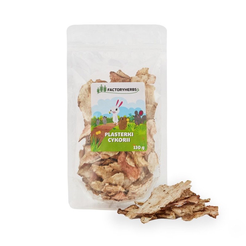 FACTORY HERBS Chicory slices - treat for rodents and rabbits - 130g FACTORY HERBS Chicory slices - treat for rodents and rabbits - 130g