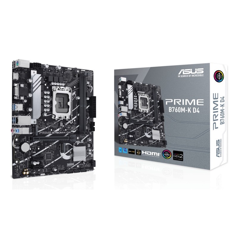 ASUS PRIME B760M-K D4 Intel B760 LGA 1700 micro ATX
