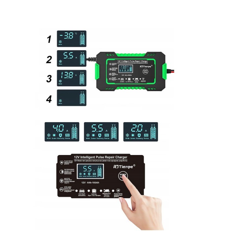 RJ Tianye RJ-C 120501A 12V, 6A battery charger RJ Tianye RJ-C 120501A 12V, 6A battery charger