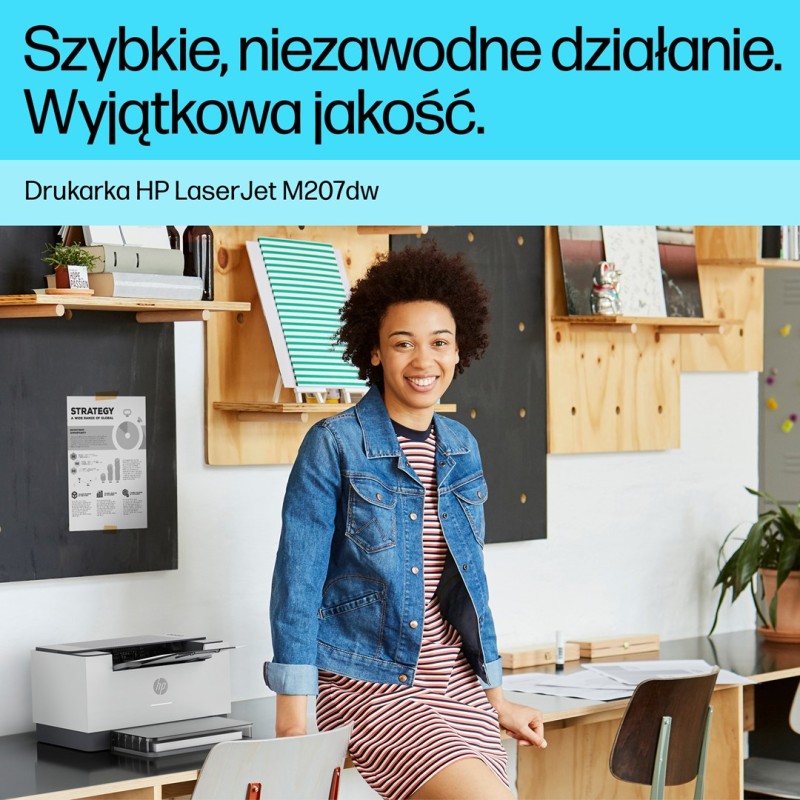 HP LaserJet M207dw Wireless Black and white Printer, Duplex