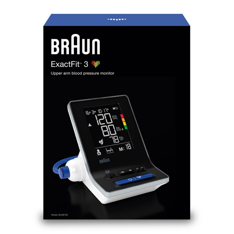 Braun ExactFit 3 BUA6150WE Upper arm Automatic 2 user(s) Braun ExactFit 3 BUA6150WE Upper arm Automatic 2 user(s)