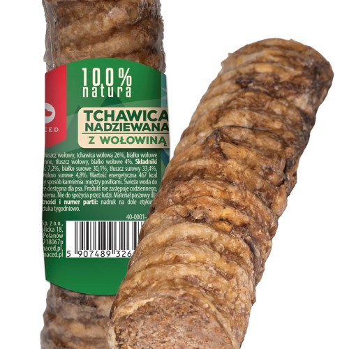 MACED Trachea stuffed with beef - chew for dog - 120g