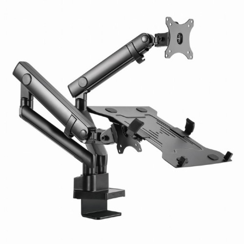 Gembird MA-DA3-02 Desk mounted adjustable monitor arm with notebook tray (full-motion), 17”-32”, up to 8 kg