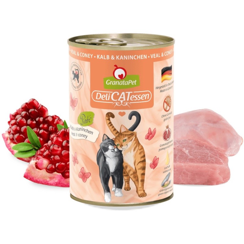 GRANATAPET DeliCATessen Veal and coney - wet cat food - 400g GRANATAPET DeliCATessen Veal and coney - wet cat food - 400g