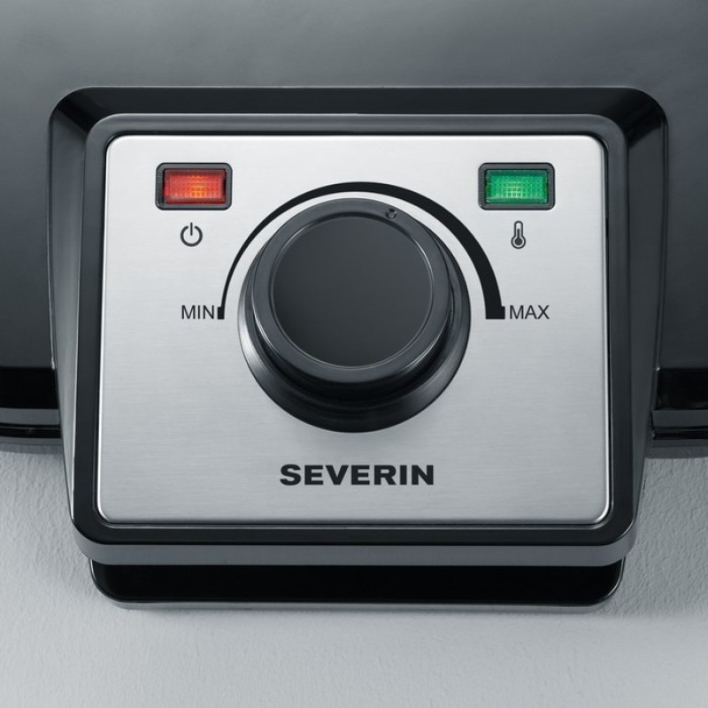 SEVERIN DOUBLE WAFFLE IRON, STEEL, 1200W WA2106 SEVERIN DOUBLE WAFFLE IRON, STEEL, 1200W WA2106