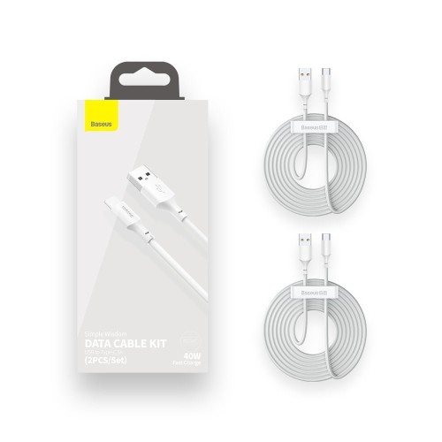 Baseus TZCATZJ-02 USB cable 1.5 m USB A USB C White Baseus TZCATZJ-02 USB cable 1.5 m USB A USB C White