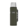 THERMOS 470 ml thermos flask with cup holder - army green