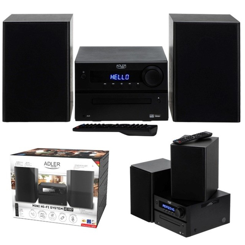 Adler AD 1917 HI-FI Tower Bluetooth/ CD/ USB/ FM Radio Black