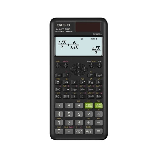 CASIO FX-85ESPLUS-2 B CALCULATOR SCIENTIFIC 252 FUNCTIONS 77X162MM, CARDBOARD BOX, BLACK CASIO FX-85ESPLUS-2 B CALCULATOR SCIENTIFIC 252 FUNCTIONS 77X162MM, CARDBOARD BOX, BLACK