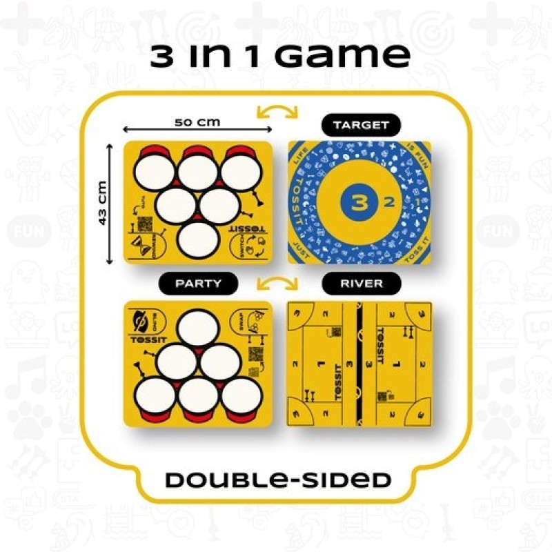 Game TOSSIT Party Board Game TOSSIT Party Board