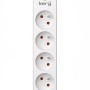 KERG power strip with circuit breaker-4 USBC+USBA sockets 16A 3m