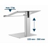 Gembird NBS-D1-02 laptop stand Silver 39.6 cm (15.6 Gembird NBS-D1-02 laptop stand Silver 39.6 cm (15.6