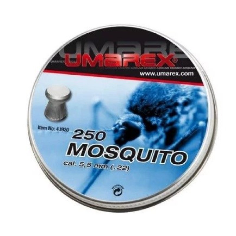 Umarex Mosquito flat pistol pellets 5.5 mm 250 pcs. Umarex Mosquito flat pistol pellets 5.5 mm 250 pcs.