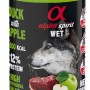 ALPHA SPIRIT WET Duck with apple - wet dog food - 400g