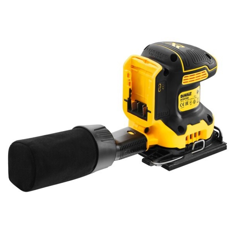 Random orbital sander 18V DCW200NT DEWALT 13500 OPM Black, Yellow Random orbital sander 18V DCW200NT DEWALT 13500 OPM Black, Yellow