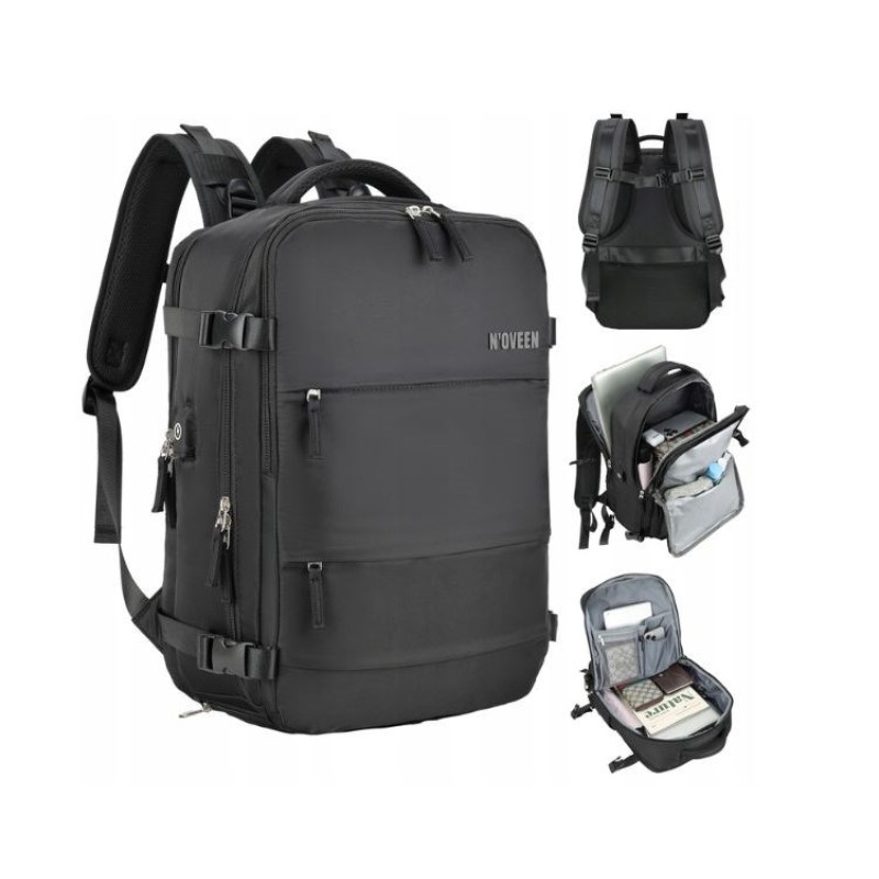 NOVEEN CTB400 Black Cabin Travel Backpack 40x20x25 NOVEEN CTB400 Black Cabin Travel Backpack 40x20x25