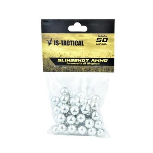 JS Tactical steel slingshot balls 9.5 mm - 50 pieces JS Tactical steel slingshot balls 9.5 mm - 50 pieces