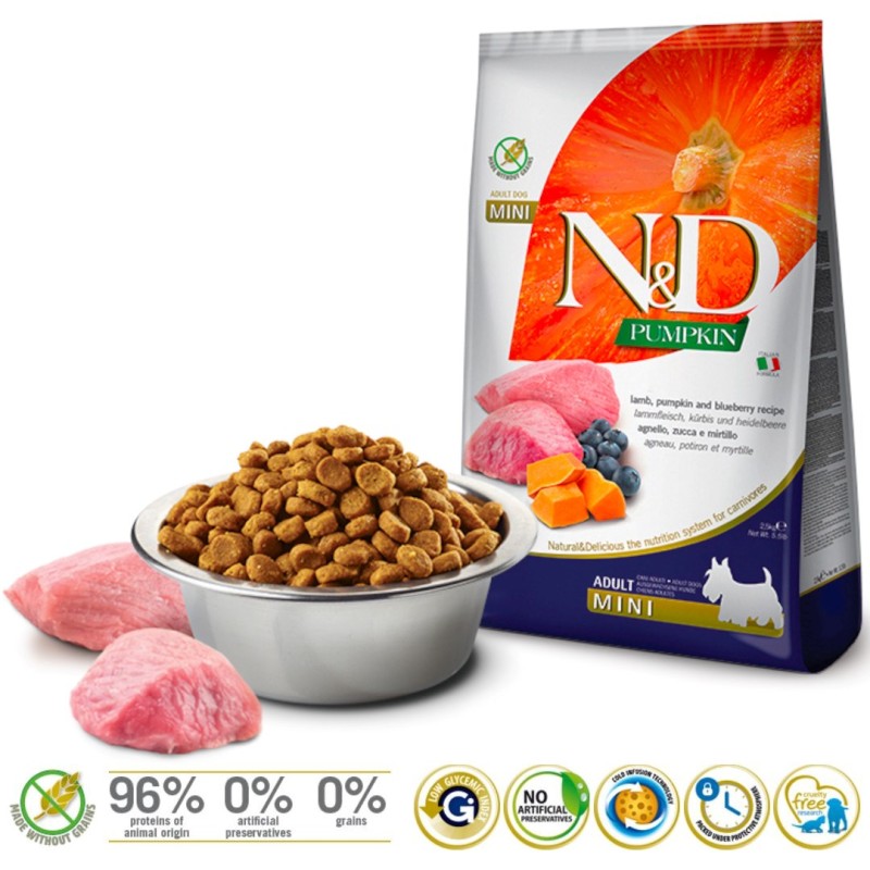Farmina Pet Food LAMB & BLUEBERRY ADULT MINI Farmina Pet Food LAMB & BLUEBERRY ADULT MINI