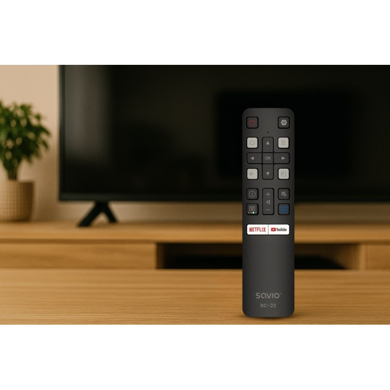 SAVIO RC-23 Universal / Replacement Remote Control for TCL TV SAVIO RC-23 Universal / Replacement Remote Control for TCL TV