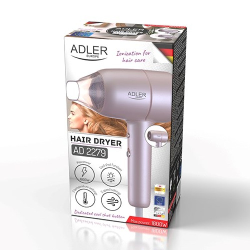 Hair dryer ADLER AD 2279p Pink Hair dryer ADLER AD 2279p Pink