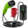 Qoltec Mobile charger for electric cars EV with 2-in-1 adjustment Type 2 7kW CEE 32A/5 PIN 230V LCD Portable Wallbox 5m Qoltec Mobile charger for electric cars EV with 2-in-1 adjustment Type 2 7kW CEE 32A/5 PIN 230V LCD Portable Wallbox 5m