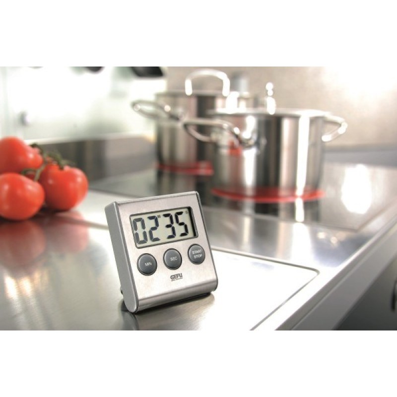GEFU CONTARE Digital kitchen timer Black, Stainless steel GEFU CONTARE Digital kitchen timer Black, Stainless steel