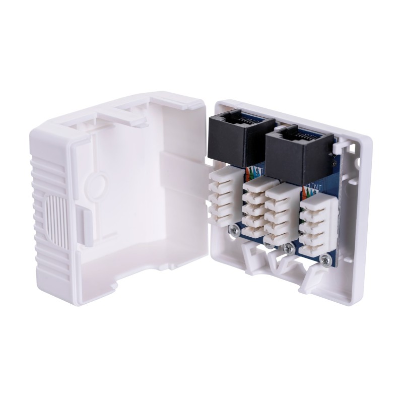 Lanberg OU6-0002-W outlet box RJ-45 White Lanberg OU6-0002-W outlet box RJ-45 White