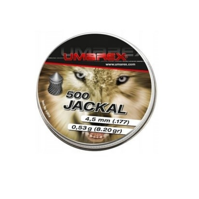 Śrut 4,5 mm Umarex Jackal Pointed Ribbed 500 szt Śrut 4,5 mm Umarex Jackal Pointed Ribbed 500 szt