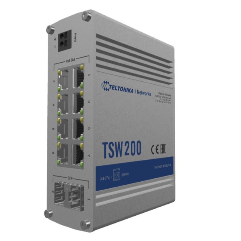 Teltonika TSW200 - switch - 8 porte - Teltonika TSW200 - switch - 8 porte -