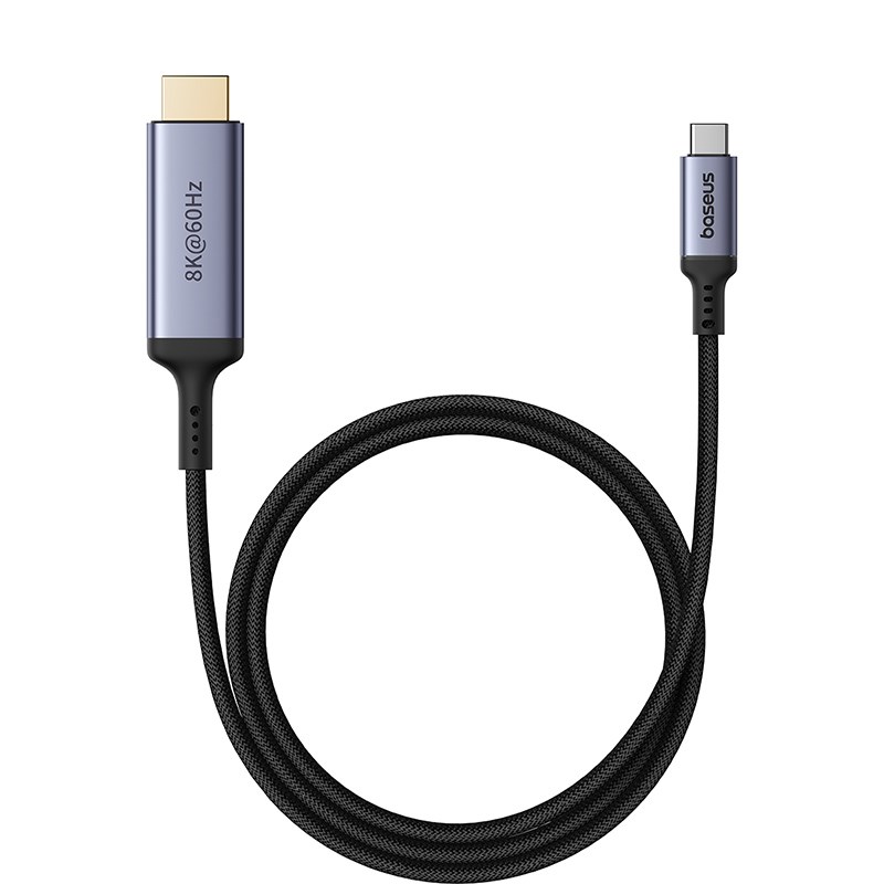 Baseus High Definition Series Flexible USB C to HDMI8K cable 1.5 m Black Baseus High Definition Series Flexible USB C to HDMI8K cable 1.5 m Black
