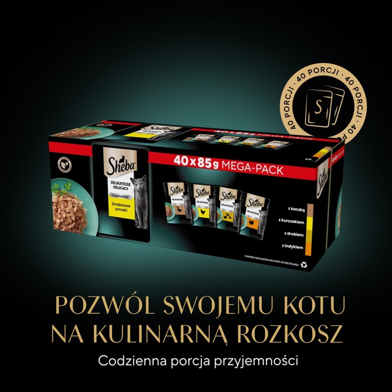 Tuf Tuf kawałki mięsne z rybą dla kota puszka 415g Tuf Tuf kawałki mięsne z rybą dla kota puszka 415g