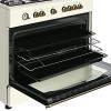 Ravanson Retro KWGE–90ARC gas and electric cooker (cream)