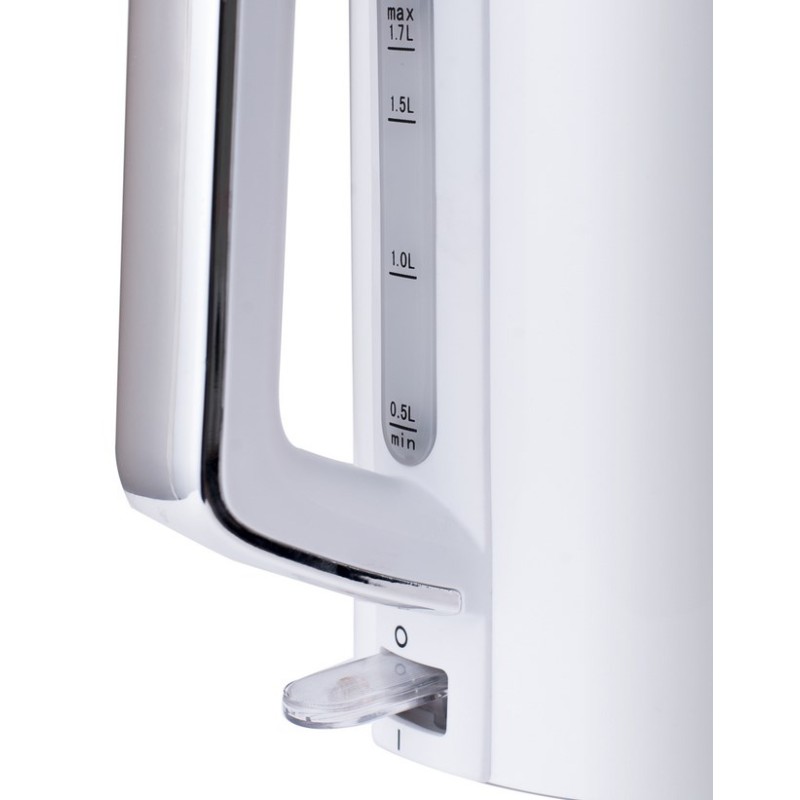 Concept RK3170 electric kettle 1.7 L 2200 W Stainless steel, White Concept RK3170 electric kettle 1.7 L 2200 W Stainless steel, White