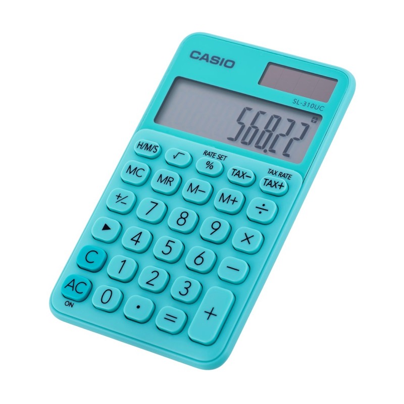 Casio pocket calculator SL-310UC-GN green