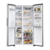 Haier SBS 90 Serie 5 HSR5918DIMP Free-standing double-sided fridge-freezer combination 511 l D Platinum, stainless steel