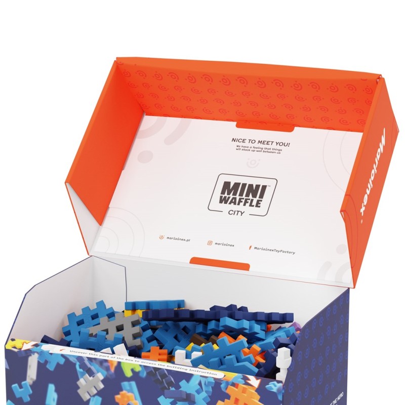 MARIOINEX Mini Waffle City Police Station Building Blocks, 280 pieces